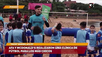 AFA y Mcdonald’s realizaron una clínica de fútbol para los más chicos