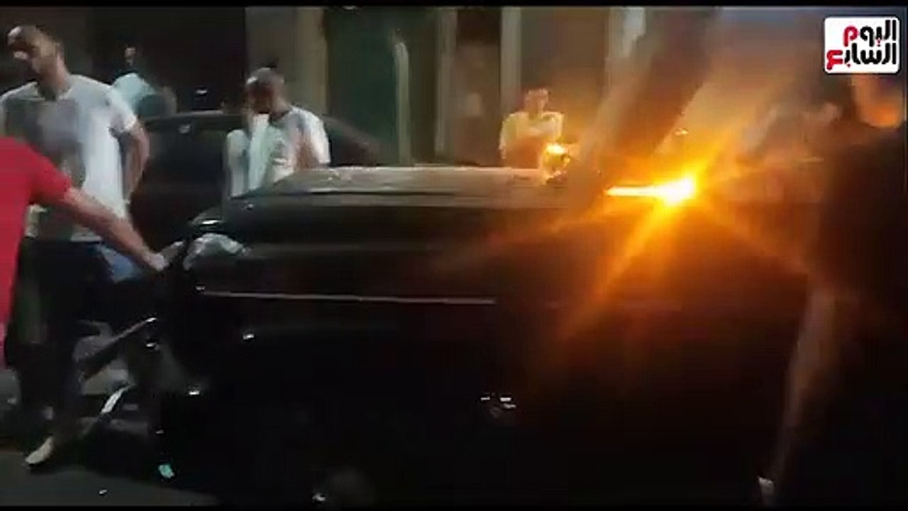 كاميرا مراقبة ترصد مصرع شخص فى حادث تصادم بالإسكندرية