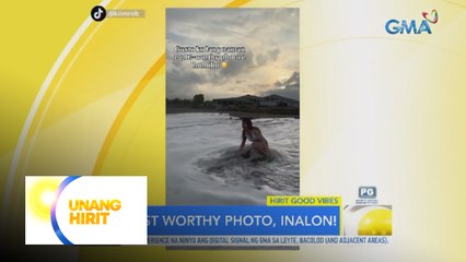 Hirit Good Vibes: Nage-enjoy sa beach, tinangay ng dagat?!