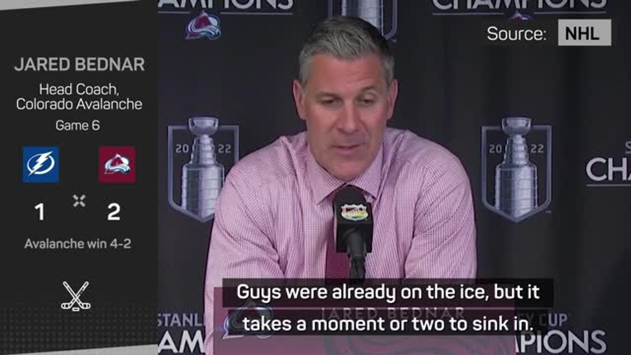 Bednar 'relieved' after Stanley Cup triumph