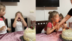 'Mischievous girl makes younger sister cry by blowing out her birthday candle'
