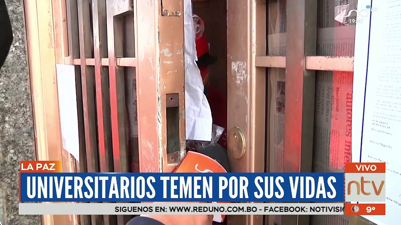 Estudiantes que tomaron las instalaciones de la UMSA aseguran que temen por sus vidas