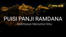 Keikhlasan Menuntut Ilmu | Puisi Panji Ramdana
