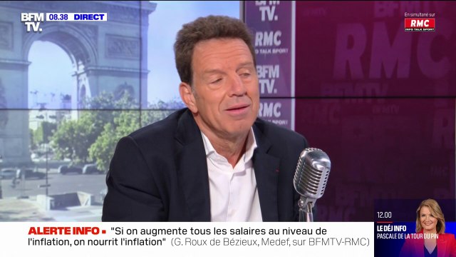 Geoffroy Roux de Bézieux : Si on augmente tous les salaires au niveau de l'inflation, on nourrit l'inflation