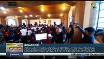 Ecuador: Movimiento indígena mantendrá protestas y movilizaciones