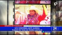 Tesis de Pedro Castillo: UCV admite similitudes de texto en un informe enviado a Sunedu