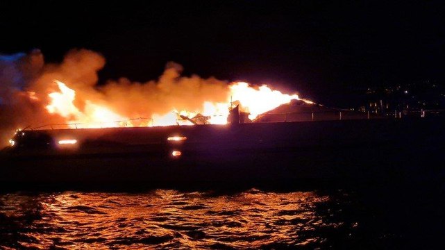 Bodrum’da milyonluk yat küle döndü