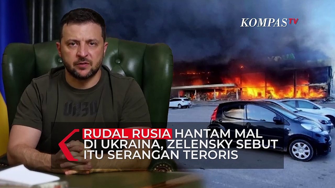 Rudal Rusia Hantam Mal di Ukraina, Zelensky Sebut Itu Serangan Teroris