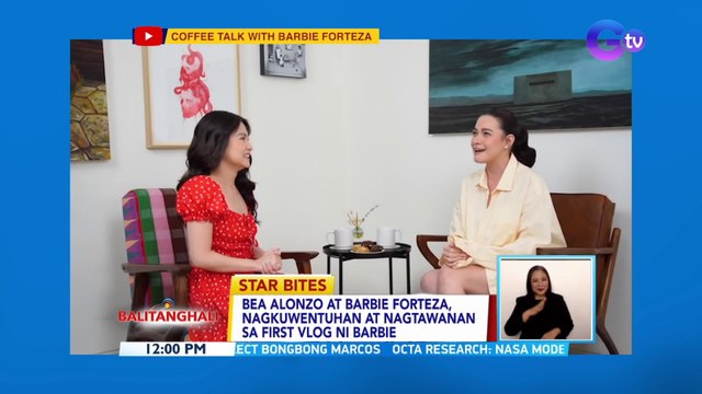 Bea Alonzo at Barbie Forteza, nagkuwentuhan at nagtawanan sa first vlog ni Barbie | BT