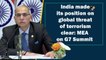 India made its position on global threat of terrorism clear: MEA on G7 Summit
