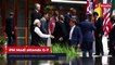 US President Joe Biden Walks up to meet Modi at G7 Summit | R Studio