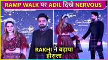 Rakhi's Boyfriend Adil Durrani Looked Nervous At The Ramp Walk 