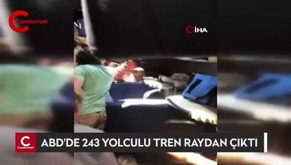 ABD’de 243 yolculu tren raydan çıktı