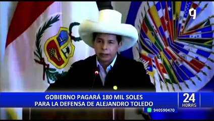 Gobierno tendrá que pagar 180 mil soles por defensa del expresidente Alejandro Toledo