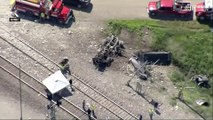مقتل 3 بعد اصطدام قطار ركاب بشاحنة وخروجه عن القضبان في الولايات المتحدة