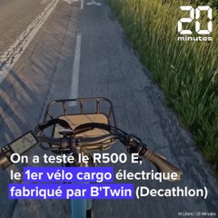 On a testé le 1er vélo cargo de Decathlon