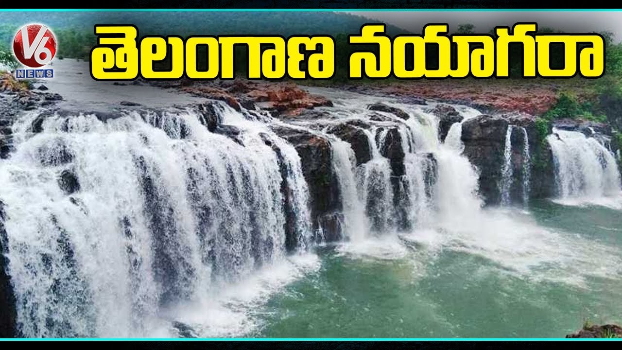Huge stream Of Water Flow In Telangana Niagara...
