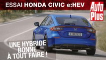 Essai Honda Civic e:HEV (2022) : une hybride bonne à tout faire