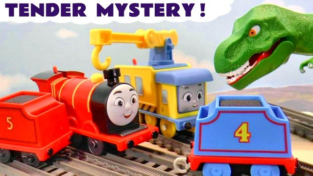 Dinosaur Trouble for Thomas and Friends All Engines Go Toy Trains Story Cartoon for Kids Children