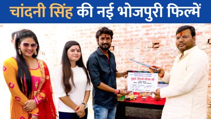 सांसद Praveen Nishad के हाथों Chandani Singh की इन दो फिल्मों का मुहूर्त कर शूटिंग हुई शुरू