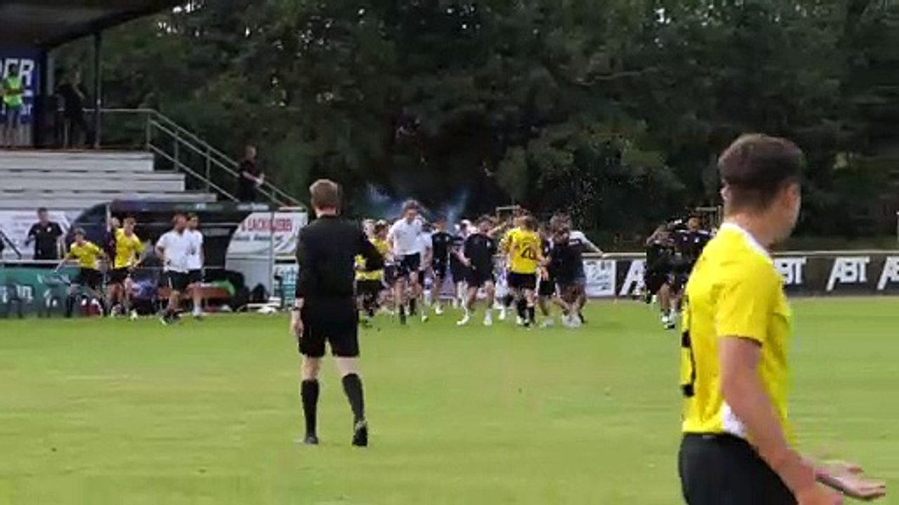 Der Jubel der U17 des 1. SC Göttingen 05 nach dem  Pokalsieg