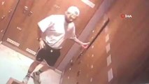 Şişli'de spor salonunda hırsızlık kamerada