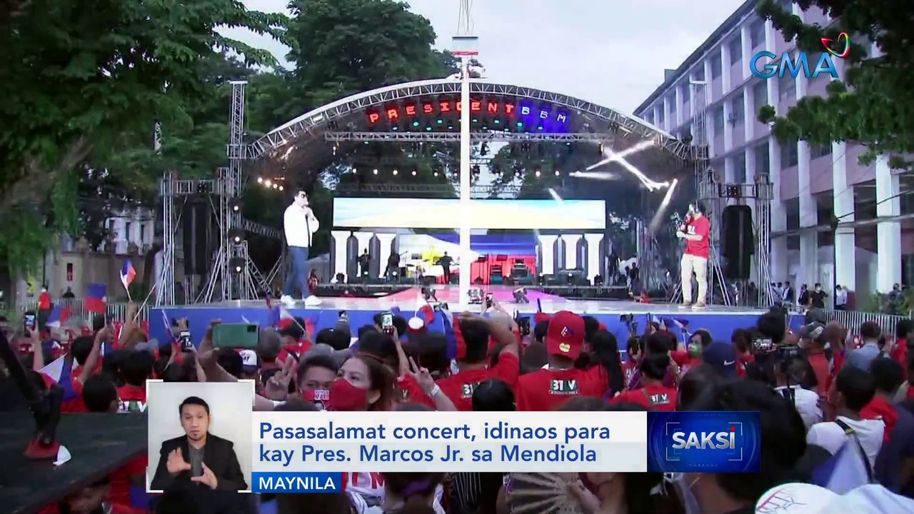 Pasasalamat concert, idinaos para kay Pres. Mar...