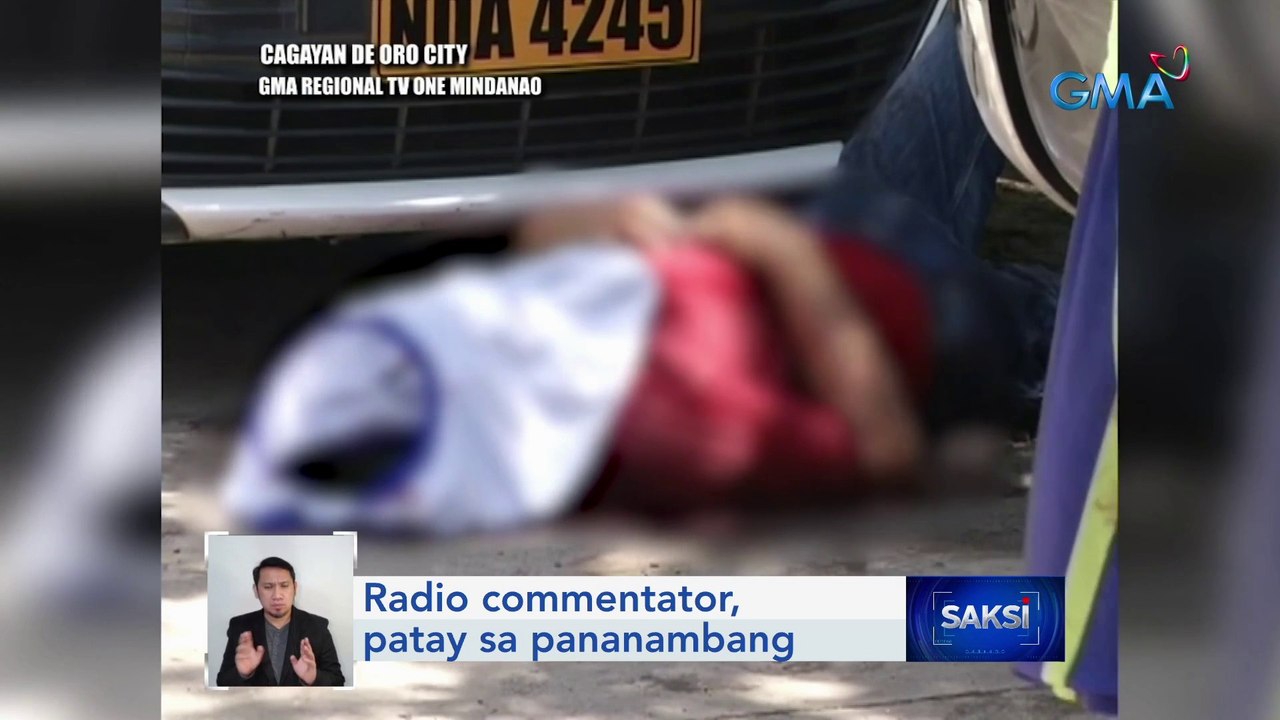Radio commentator, patay sa pananambang | Saksi