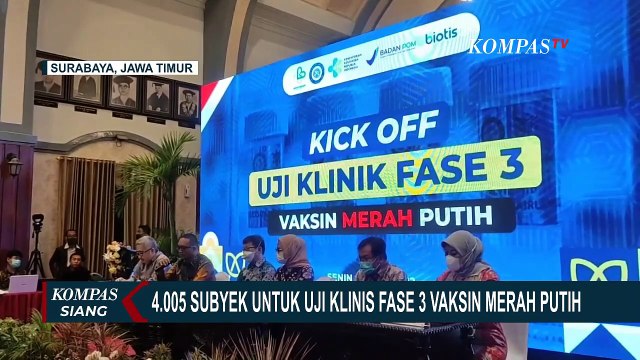 Unair Butuh 4.005 Subjek untuk Uji Klinis Fase 3 Vaksin Merah Putih