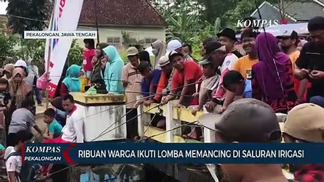 Ribuan Warga Ikuti Lomba Memancing di Saluran Irigasi