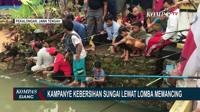 Kampanye Kebersihan Sungai, Ribuan Warga Pekalongan Ikuti Lomba Mancing