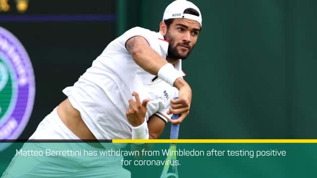 Breaking News - Berrettini withdraws from Wimbledon