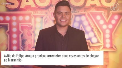 Felipe Araújo passa susto em voo antes de chegar ao Maranhão para o São João da Thay