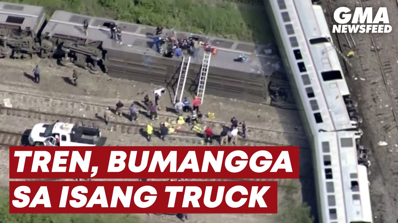 Amtrak train sa Missouri, bumangga sa dump truck | GMA News Feed