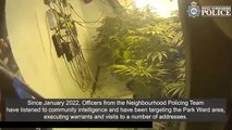 Watch police in Halifax tackling cannabis cultivation