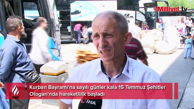 Kurban Bayramı öncesi otogarda hareketlilik başladı