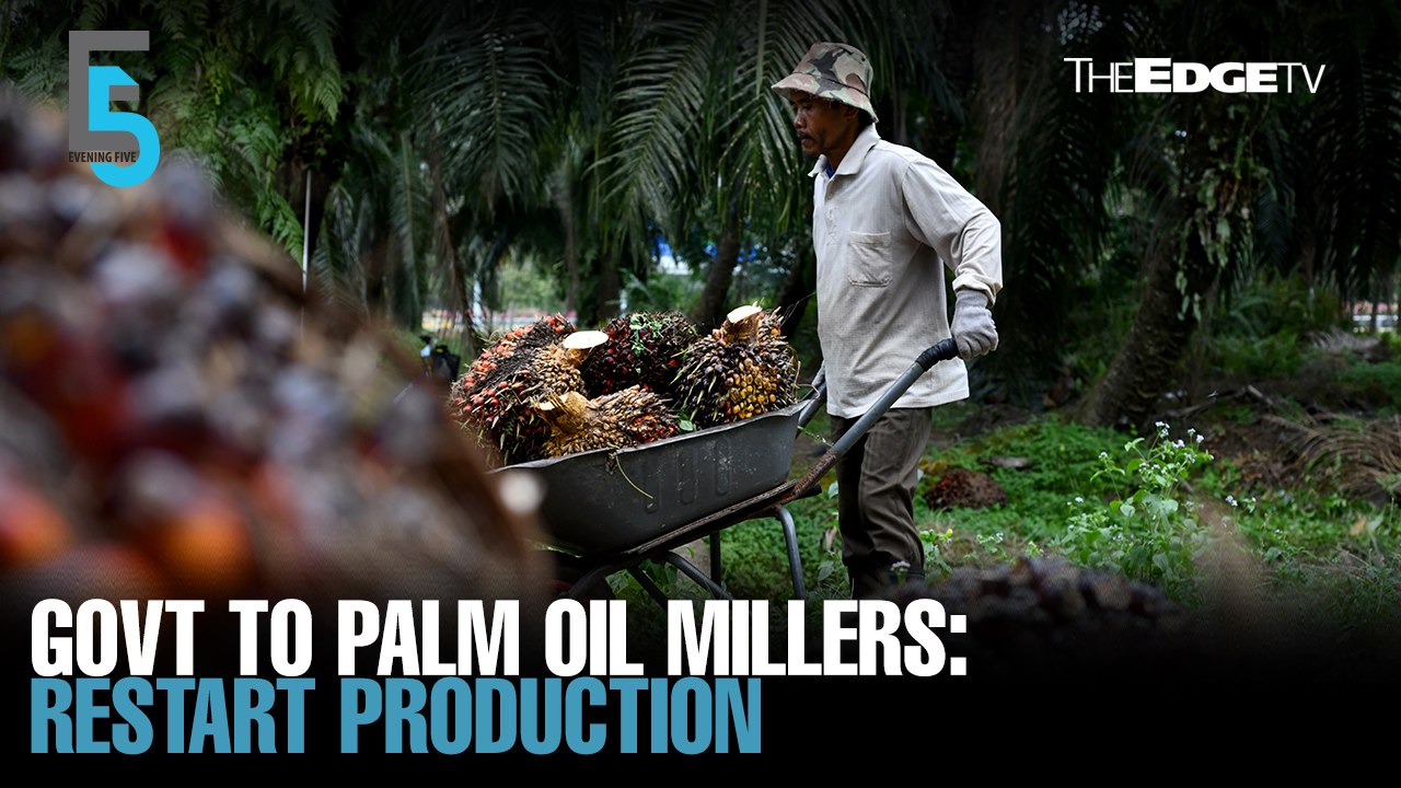 EVENING 5: Govt urges palm oil mills to resume...