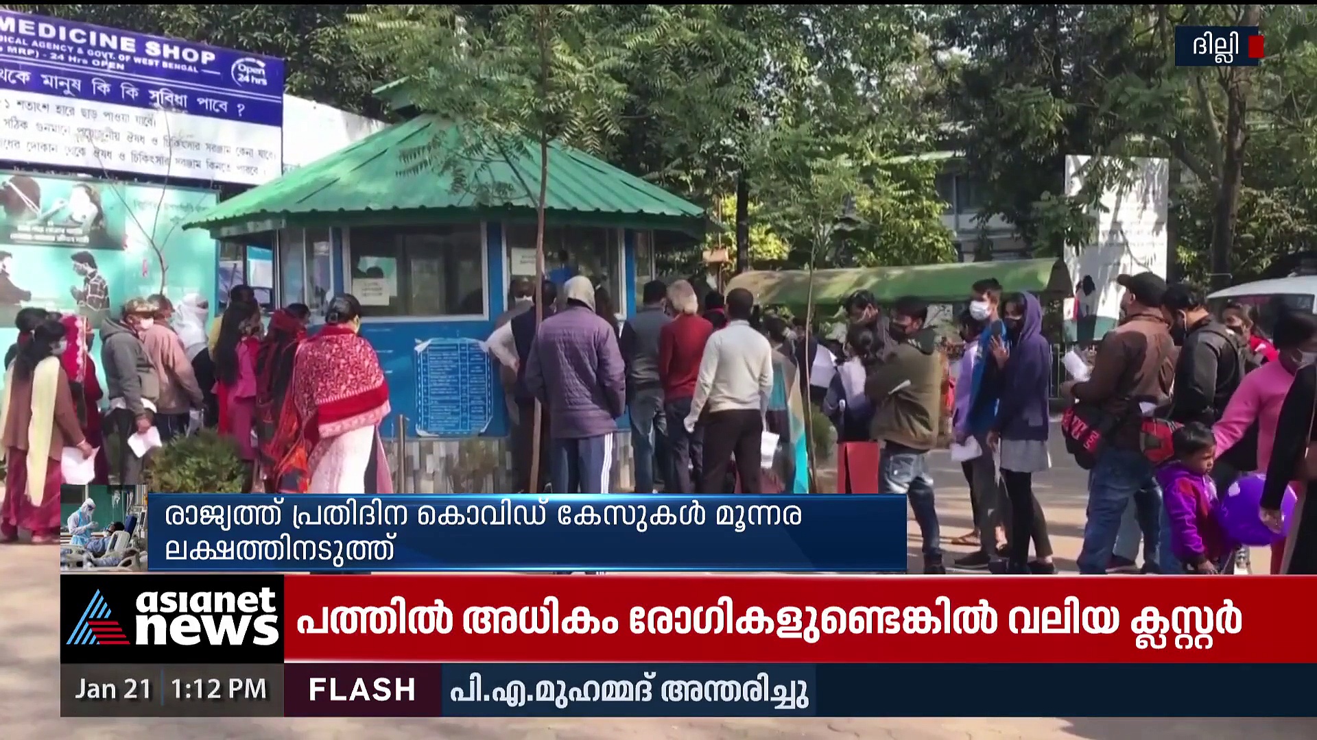 രാജ്യത്ത് കൊവിഡ് ചികിത്സയിലുള്ളത് 20 ലക്ഷം പേർ