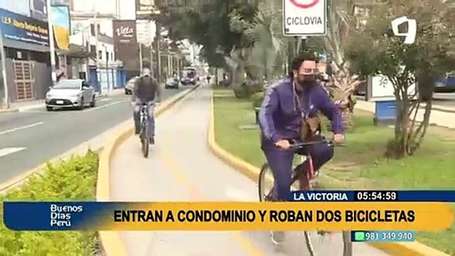 La Victoria: Roban dos bicicletas al interior de un condominio