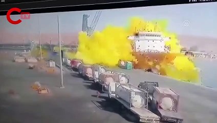 Klor yüklü gaz tankı patladı: 13 ölü