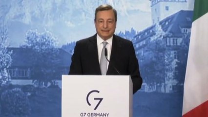 Download Video: Draghi: il G7 è stato un successo, grande coesione e unità