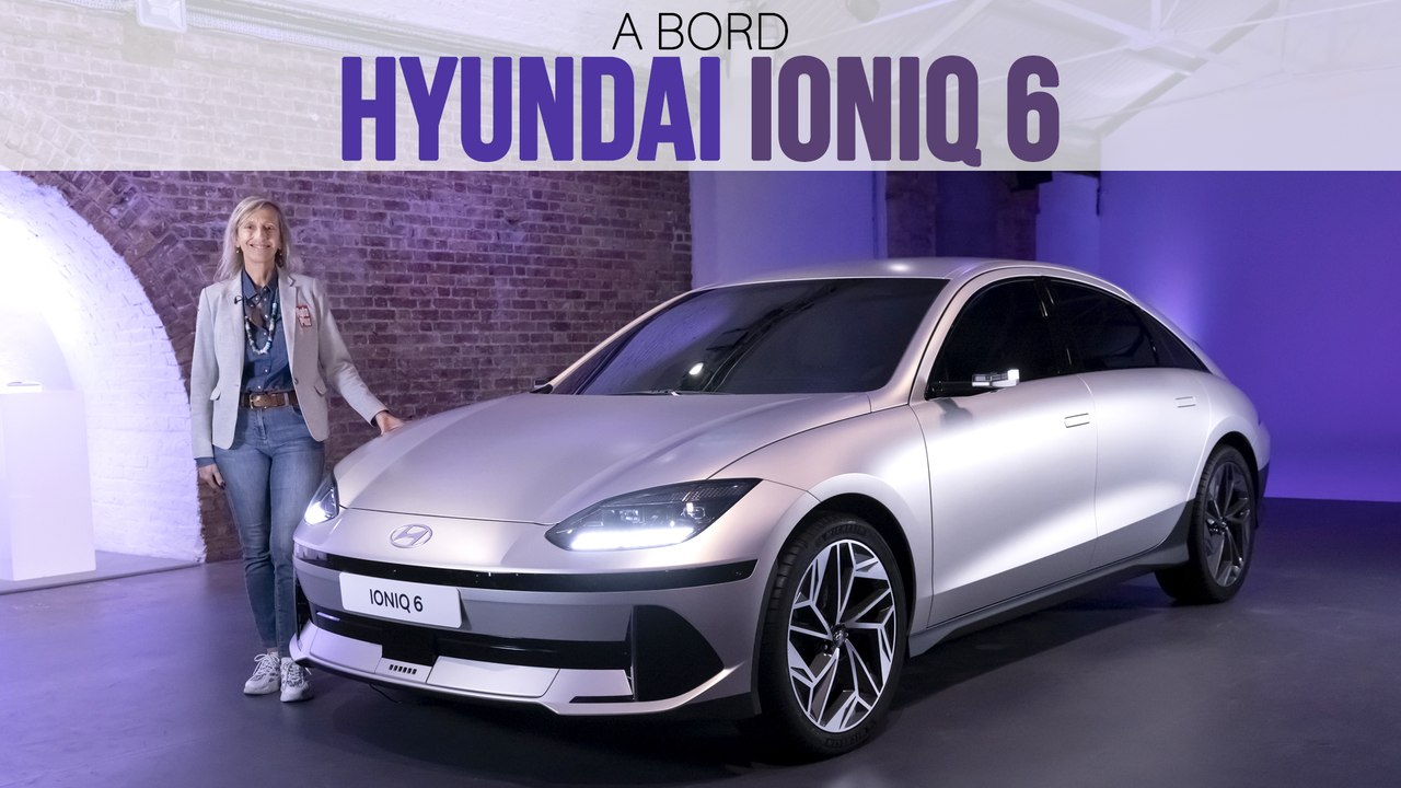 A bord de la Hyundai Ioniq 6, 100% électrique (2022)