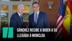 Sánchez recibe a Biden a su llegada a Moncloa