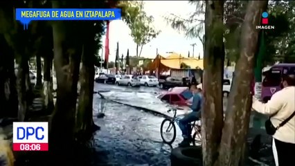 Colonias de Iztapalapa se quedan sin agua por megafuga