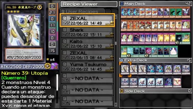 Yu-Gi-Oh! 5D's Tag Force 6 Español - Yuma Tsukumo (Videojuegos) Deck Profile #ZEXAL #InvocacionXYZ