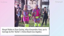 Margot Robbie et Ryan Gosling : body fluo, roller, Barbie et Ken font le show à Venice Beach