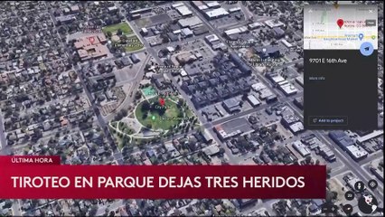 Tiroteo en parque deja tres heridos