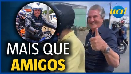 Bolsonaro faz motociata com Collor em Maceió  (AL)