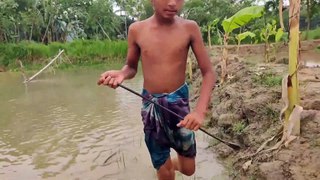 Wow Really Amazing Fishing Video Excellent Search  Catching Big Fish By Hand In River Dry Place
