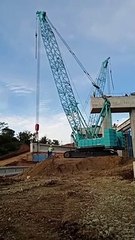Erection girder crane 180 ton